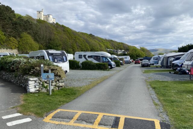Caravans and Motorhomes on pitches