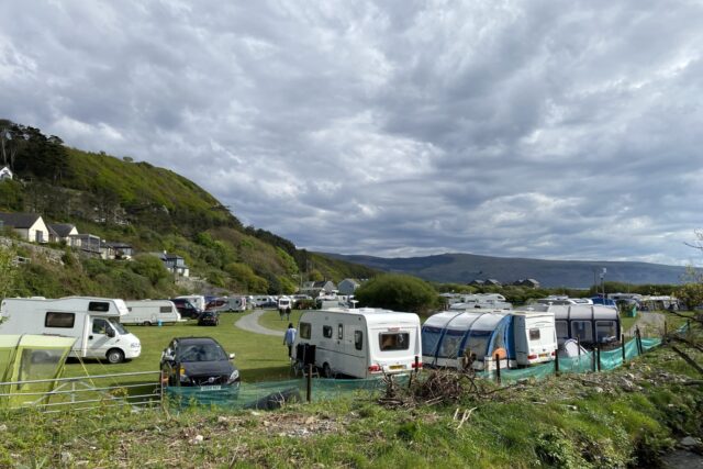 Caravans on pitches 1