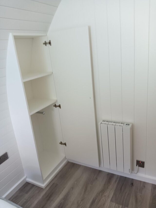 Deluxe pod wardrobe storage